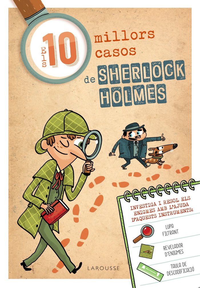 Els deu millors casos de Sherlock Holmes, de Larousse Editorial | portada del libro