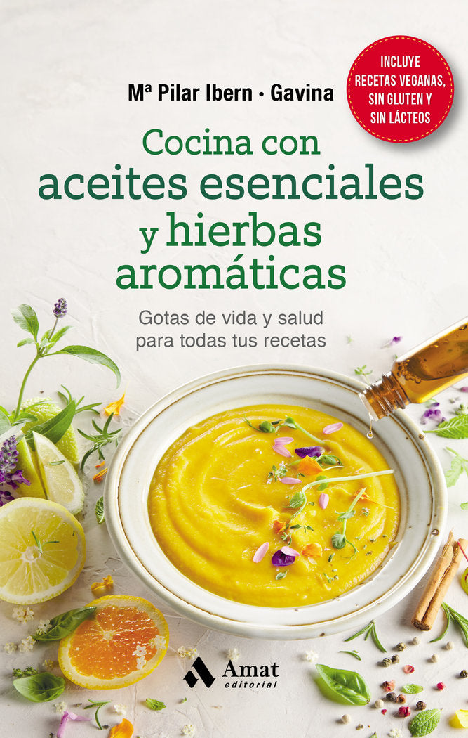 COCINA CON ACEITES ESENCIALES Y HIERBAS AROMATICAS | portada del libro