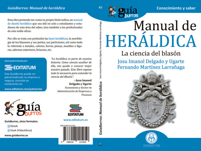 MANUAL DE HERÁLDICA, de Delgado y Ugarte | portada del libro