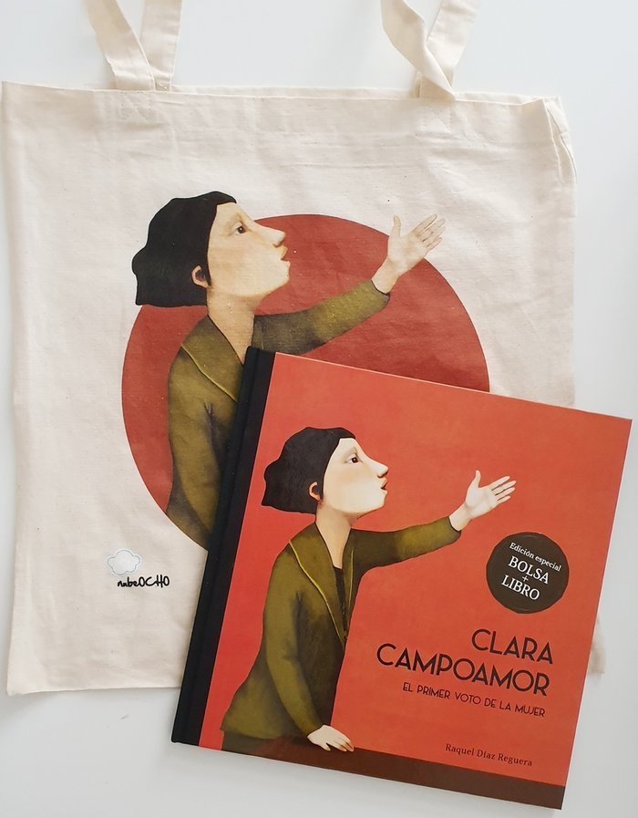 Pack Clara Campoamor bolsa, de DIAZ REGUERA,RAQUEL | portada del libro