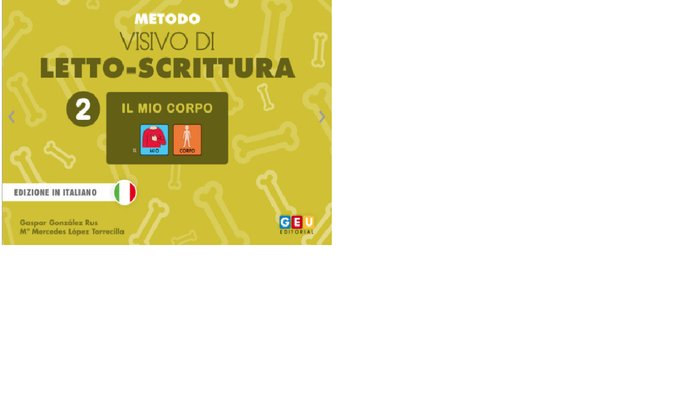 METODO VISIVO DI LETTO-SCRITTURA 2: IL MIO CORPO, de GONZÁLEZ RUS, GASPAR | portada del libro