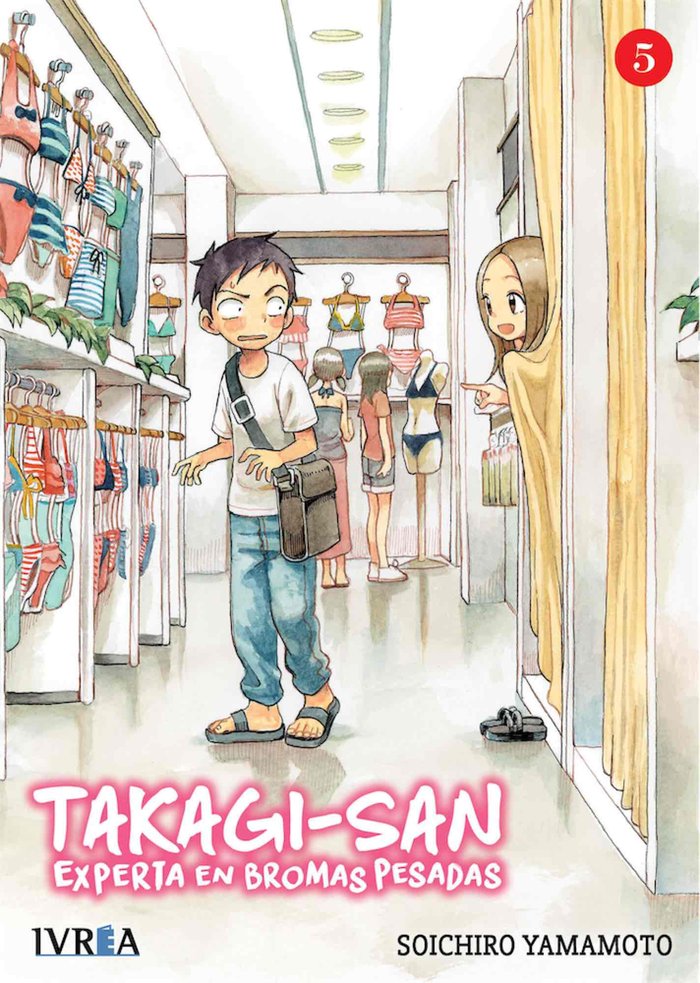 Takagi-San Experta en Bromas Pesadas 5, de Soichiro Yamamoto | portada del libro