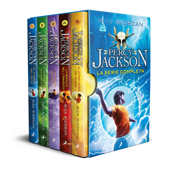 ESTUCHE PERCY JACKSON NAVIDAD (CAST)., de RIORDAN, RICK | portada del libro