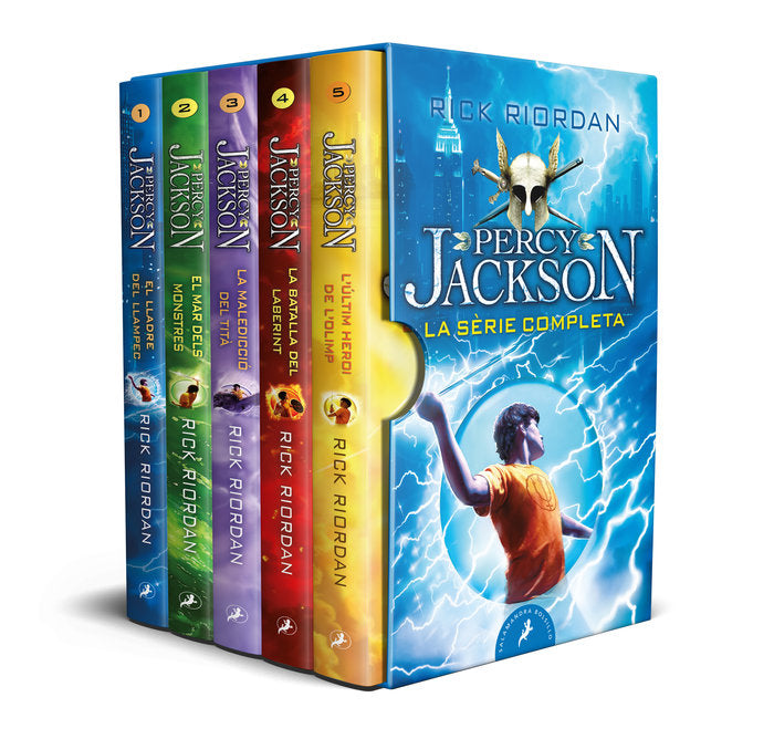 ESTUCHE PERCY JACKSON NAVIDAD (CAT)., de RIORDAN, RICK | portada del libro