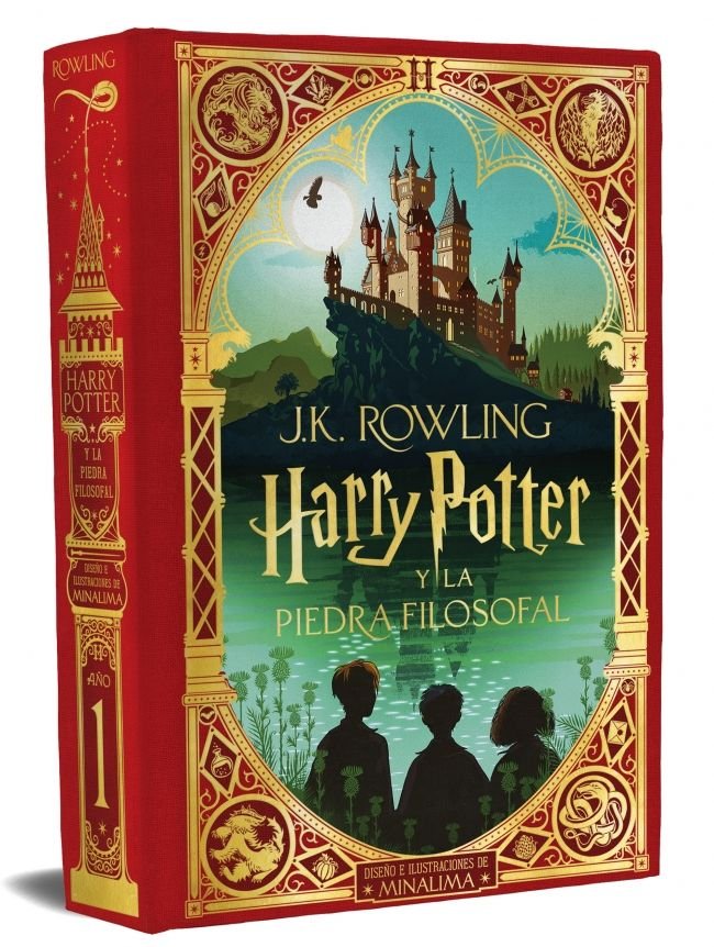 HARRY POTTER Y LA PIEDRA FILOSOFAL (ED. MINALIMA), de ROWLING, J.K. | portada del libro
