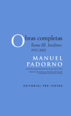 OBRAS COMPLETAS, de Manuel Padorno | portada del libro