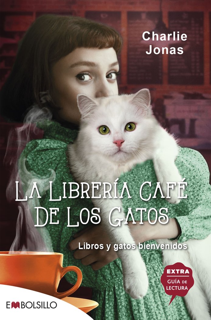LA LIBRERIA CAFE DE LOS GATOS, de JONAS, CHARLIE | portada del libro