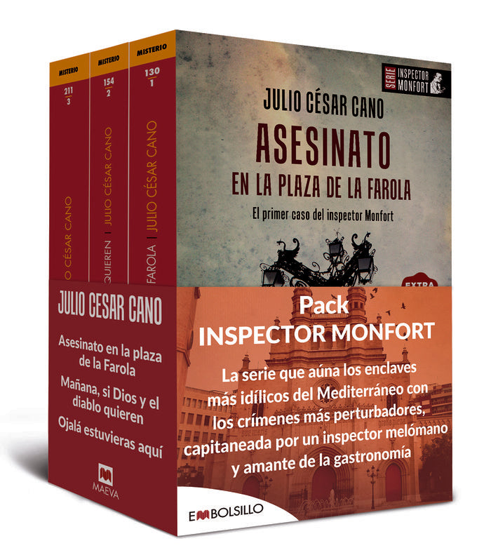 Pack Inspector Monfort, de CANO, JULIO CESAR | portada del libro