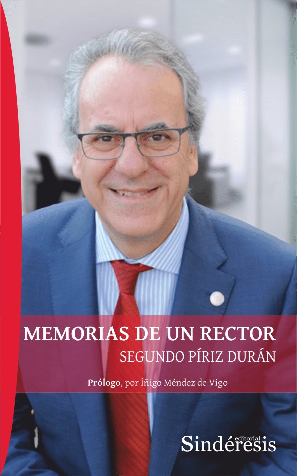 MEMORIAS DE UN RECTOR, de PÍRIZ DURÁN, SEGUNDO | portada del libro