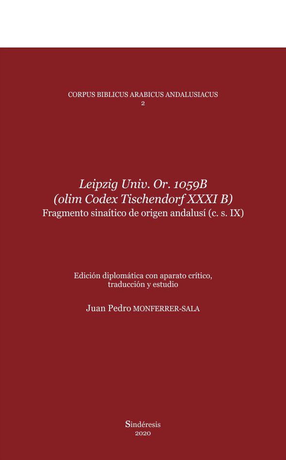 LEIPZIG UNIV. OR. 1059B (OLIM CODEX TISCHENDORF XXXI B) | portada del libro