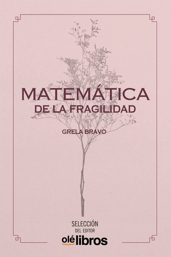Matemática de la fragilidad, de Bravo García, Grela | portada del libro
