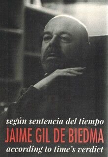 SEGUN SENTENCIA DEL TIEMPO JAIME GIL DE BIEDMA, de MUÑOZ | portada del libro