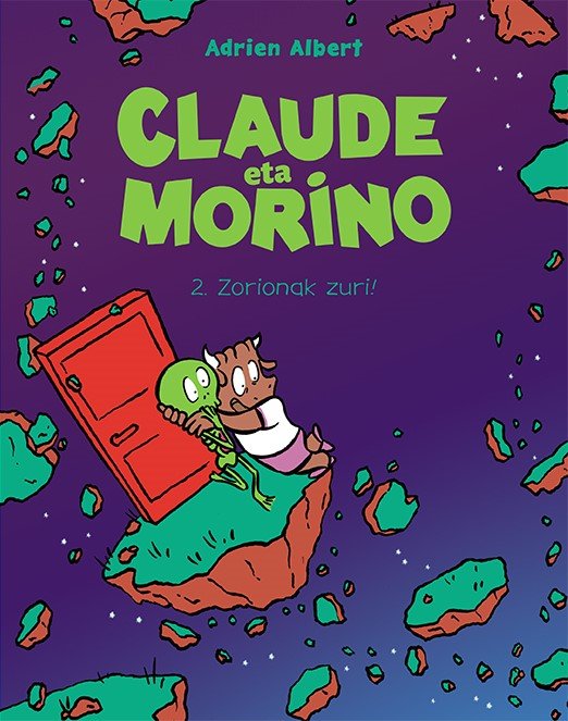 CLAUDE ETA MORINO 2. ZORIONAK ZURI! (EUSKERA), de ALBERT (EUSKERA), ADRIEN | portada del libro