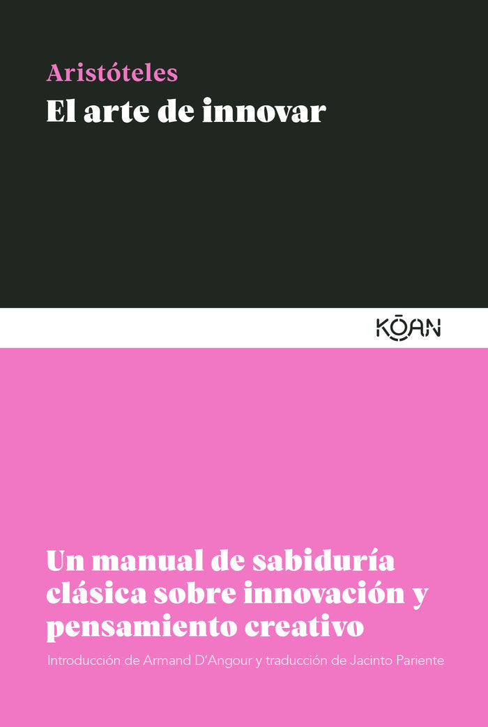 EL ARTE DE INNOVAR, de , ARISTOTELES | portada del libro