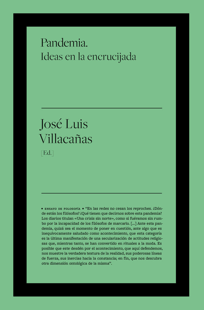 PANDEMIA. IDEAS EN LA ENCRUCIJADA, de , VV.AA | portada del libro