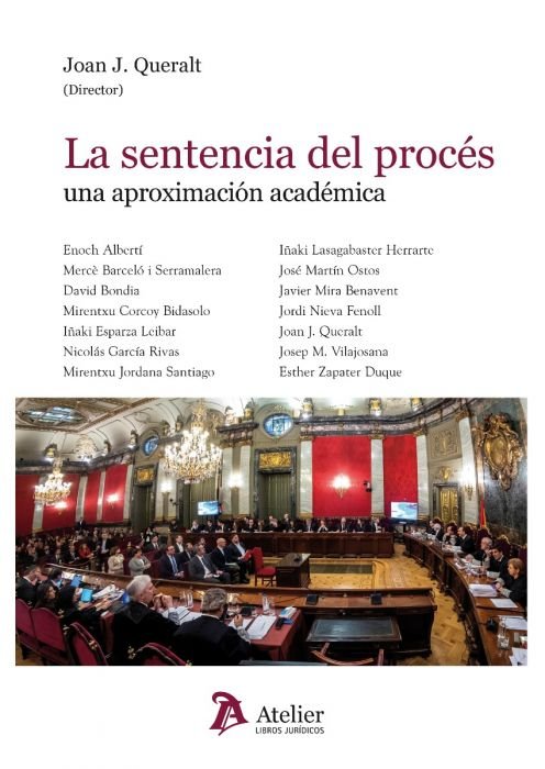 La sentencia del procés: una aproximación académica., de Queralt Jiménez | portada del libro