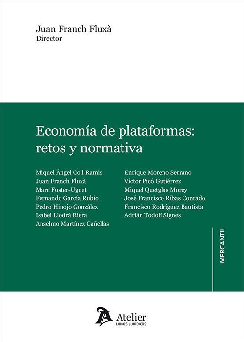 ECONOMÍA DE PLATAFORMAS: RETOS Y NORMATIVA, de FRANCH FLUXA | portada del libro
