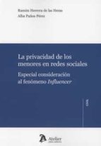 La privacidad de los menores en redes sociales., de RAMON HERRERA DE LAS HERAS | portada del libro