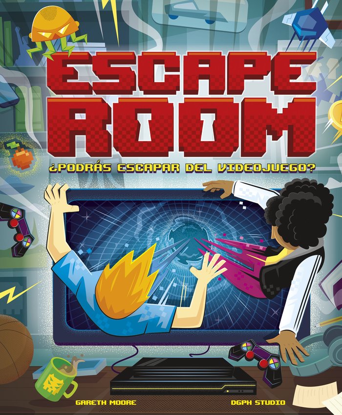 ESCAPE ROOM. CAN YOU ESCAPE THE VIDEOGAME?, de GARETH MOORE | portada del libro