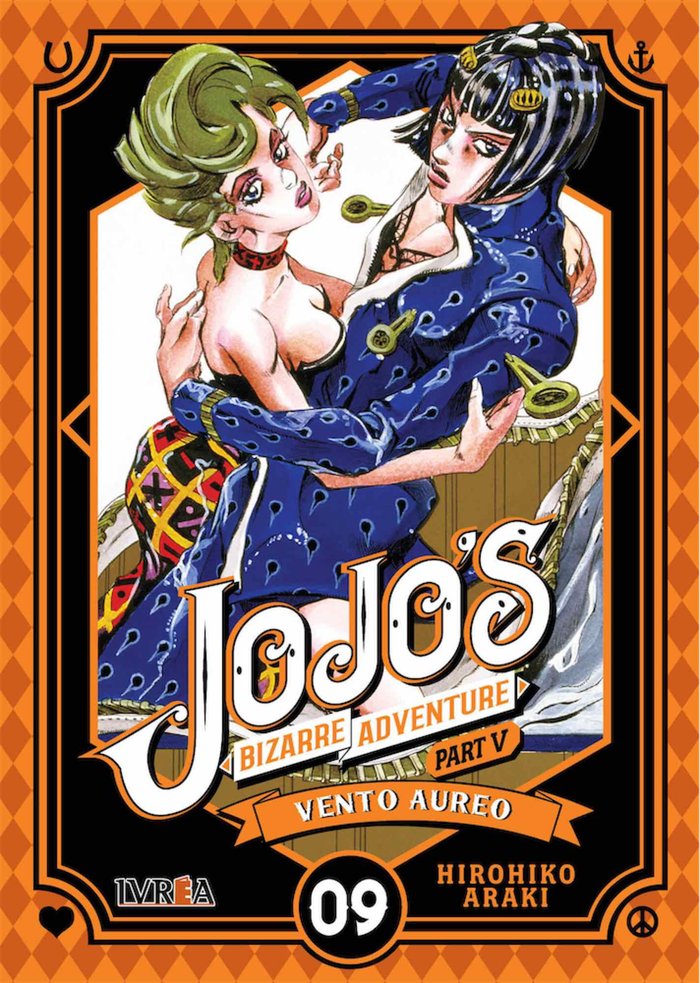 Jojo's Bizzarre Adventure Parte 5: Vento Aureo 9, de Hirohiko Araki | portada del libro