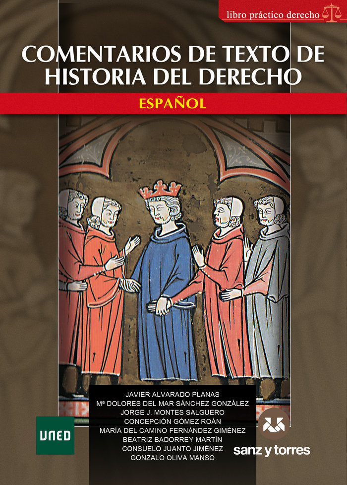 COMENTARIOS DE TEXTO DE HISTORIA DEL DERECHO ESPAÑOL, de ALVARADO PLANAS, JAVIER | portada del libro