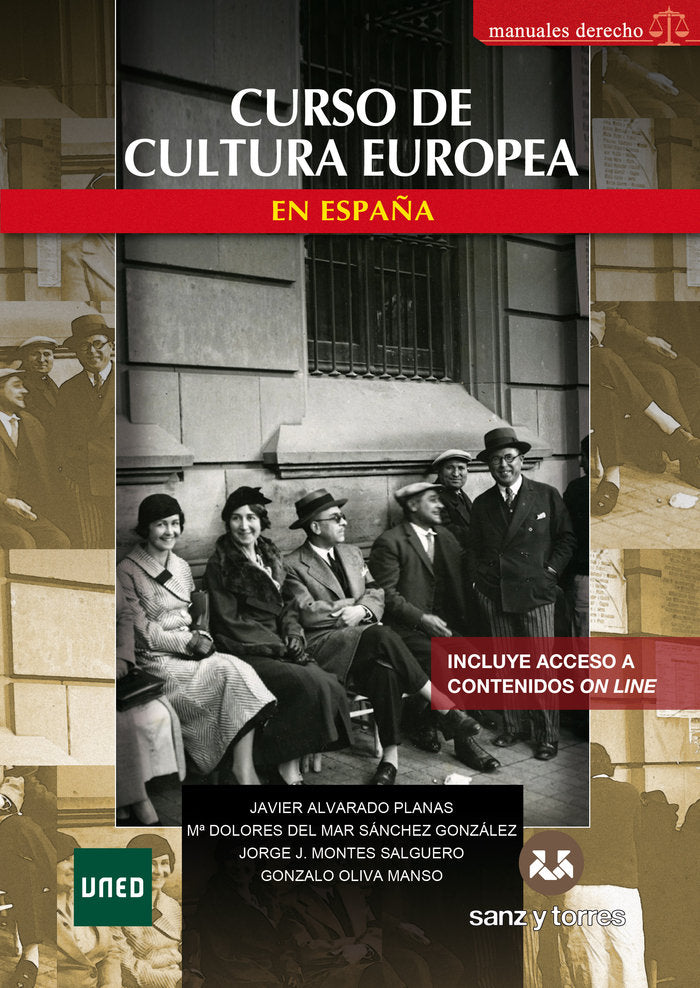 CURSO DE CULTURA EUROPEA EN ESPAÑA, de ALVARADO PLANAS, JAVIER | portada del libro