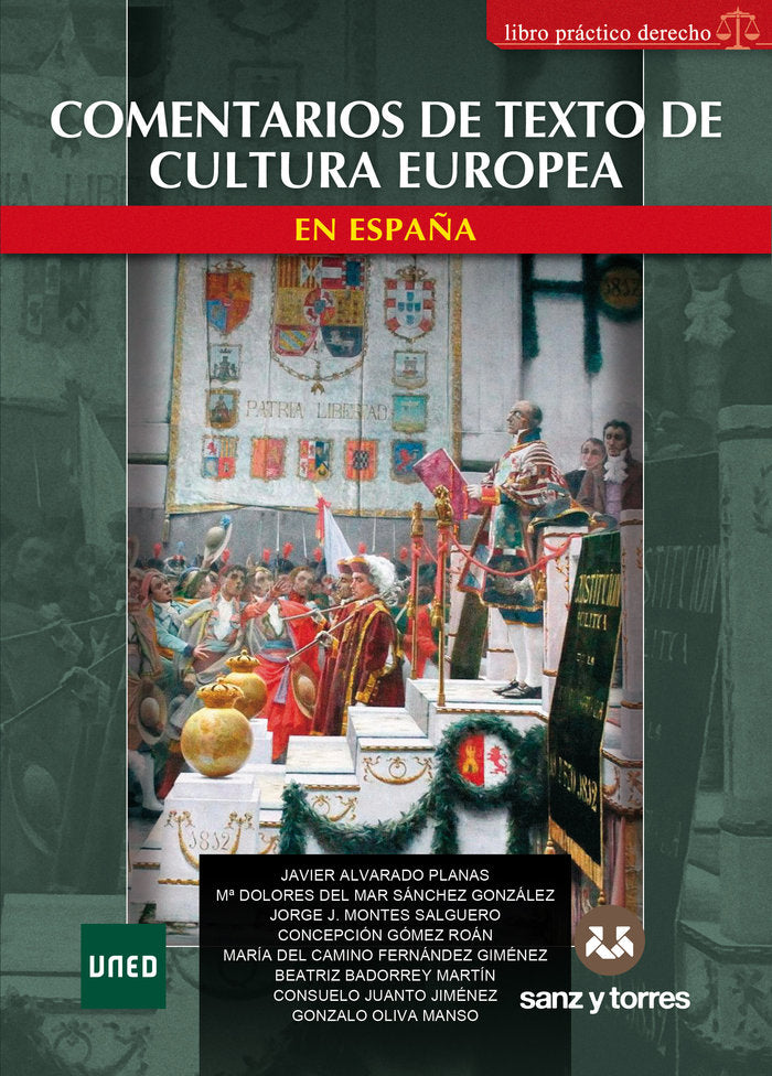 COMENTARIOS DE TEXTO DE CULTURA EUROPEA EN ESPAÑA, de ALVARADO PLANAS, JAVIER | portada del libro