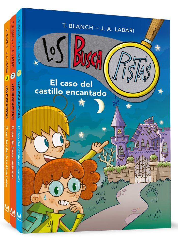 Pack Los BuscaPistas: El caso del castillo encantado, de El caso del robo de la Mona Louisa (Los BuscaPistas 1-3) | portada d