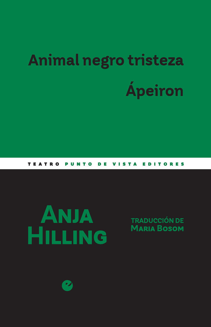 ANIMAL NEGRO TRISTEZA APEIRON, de HILLING, ANJA | portada del libro