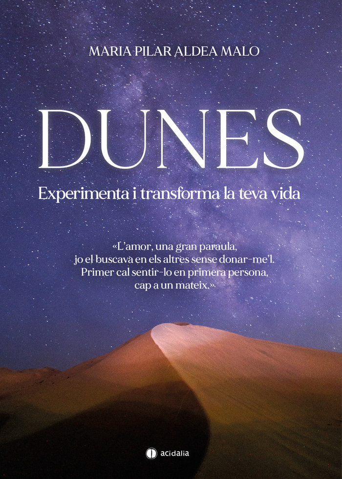 DUNES, de ALDEA MALO, MARIA PILAR | portada del libro