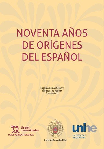 Noventa años de Orígenes del español, de Bustos Gisbert | portada del libro
