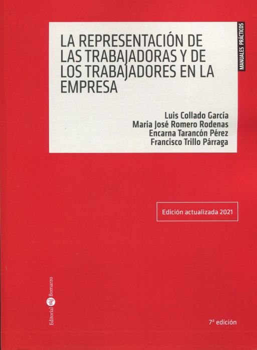 REPRESENTACION DE LAS TRABAJADORAS Y DE LOS TRABAJADORES EN LA EM, de COLLADO GARCIA, LUIS | portada del libro