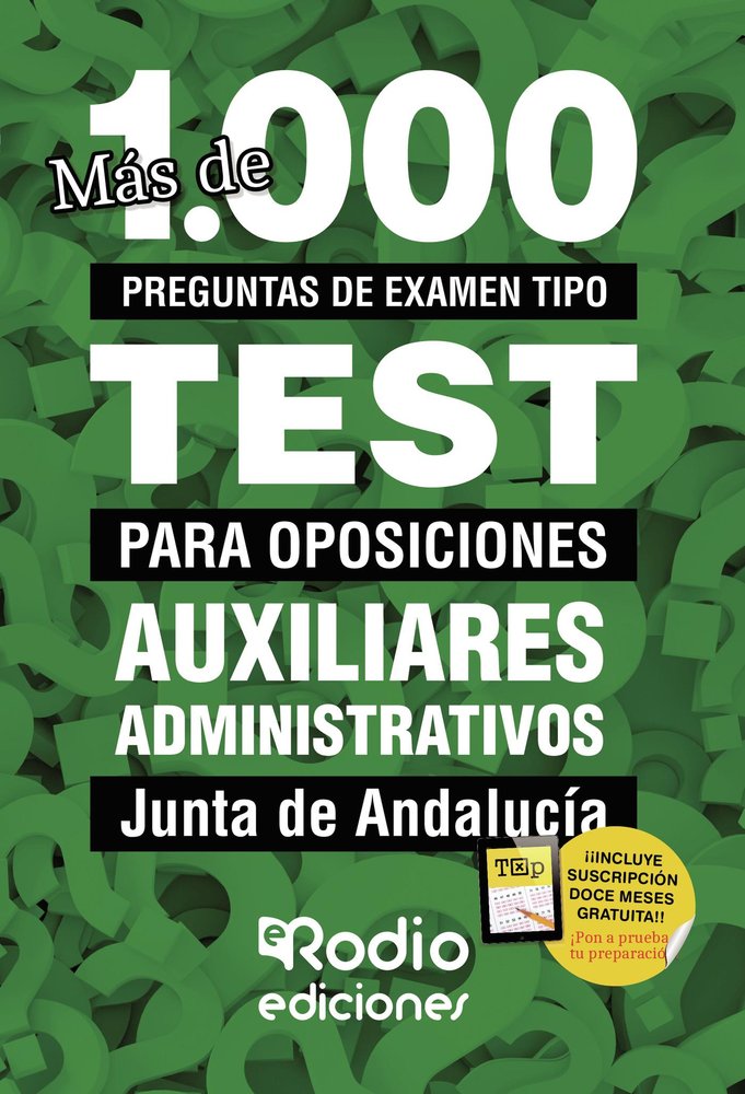 AUXILIARES ADMINISTRATIVOS. JUNTA DE ANDALUCIA, de ACADEMIA FORO | portada del libro