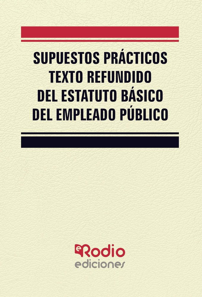 SUPUESTOS PRACTICOS TEXTO REFUNDIDO DEL ESTATUTO B, de MIGUEL ANGEL GARCIA VALDERREY | portada del libro