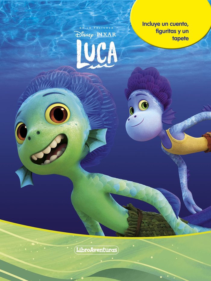 LUCA. LIBROAVENTURAS, de DISNEY | portada del libro