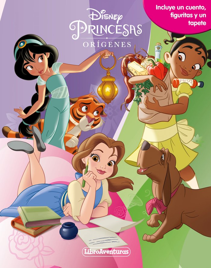 PRINCESAS. LOS ORIGENES. LIBROAVENTURAS, de DISNEY | portada del libro