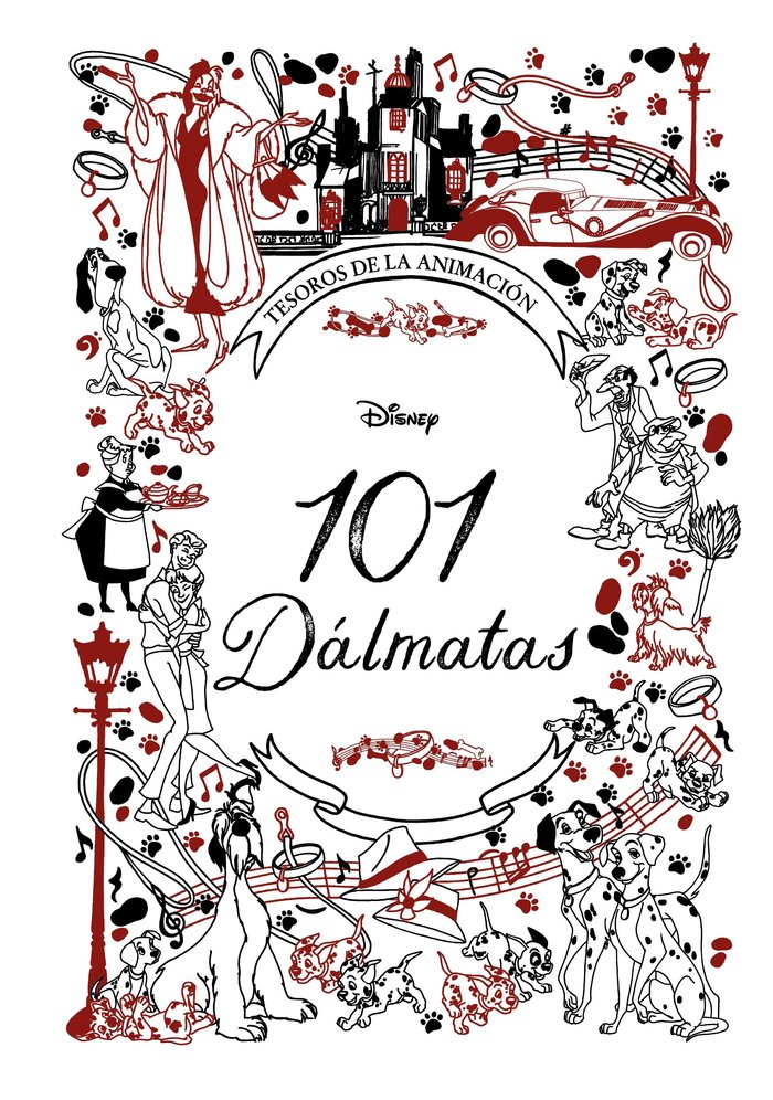 101 DALMATAS. TESOROS DE LA ANIMACION, de DISNEY | portada del libro