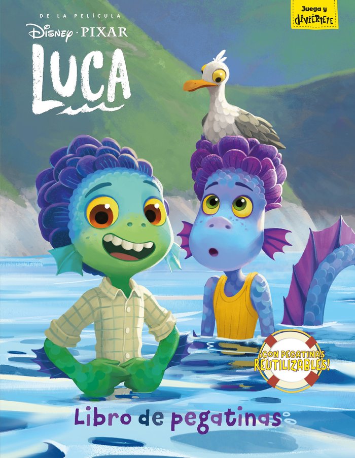 LUCA. LIBRO DE PEGATINAS, de DISNEY | portada del libro
