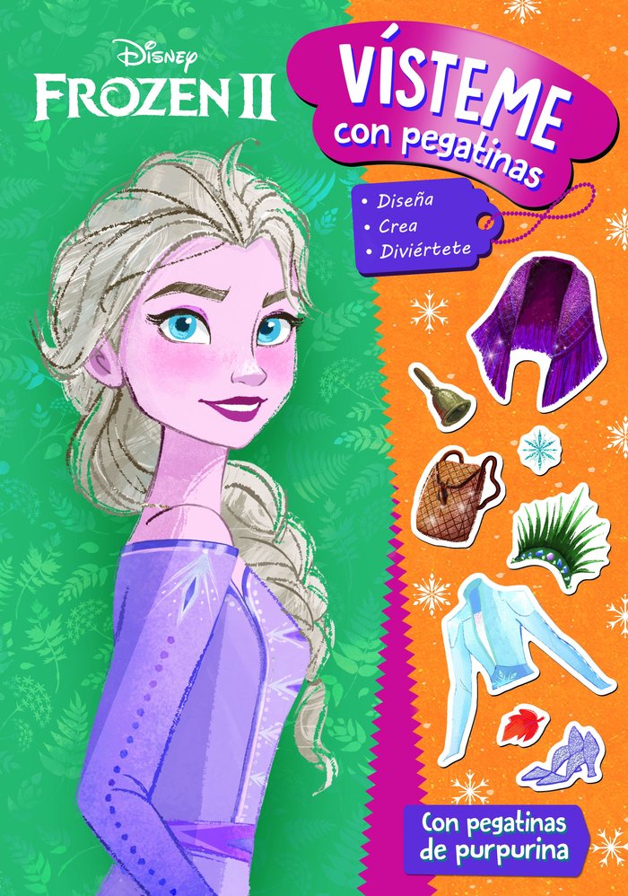 FROZEN 2. VISTEME CON PEGATINAS, de DISNEY | portada del libro