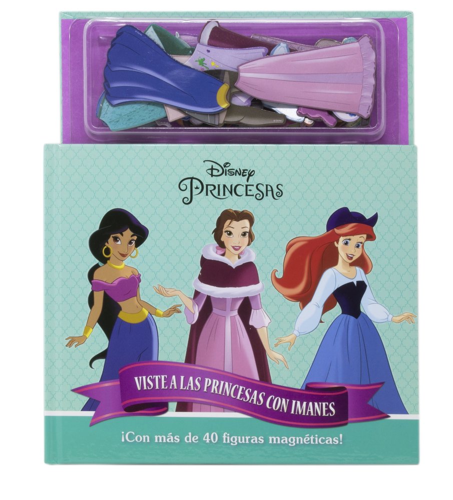 PRINCESAS. VISTE A LAS PRINCESAS CON IMANES, de DISNEY | portada del libro