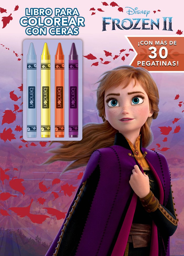 FROZEN 2. LIBRO PARA COLOREAR CON CERAS, de DISNEY | portada del libro