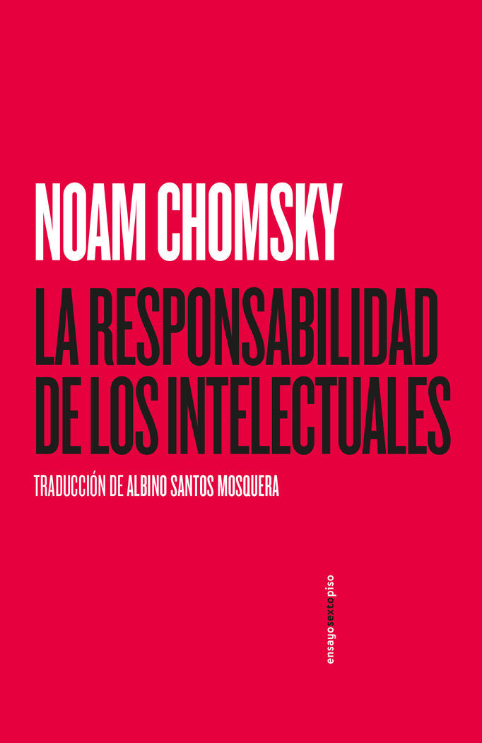 La responsabilidad de los intelectuales, de Chomsky, Noam | portada del libro
