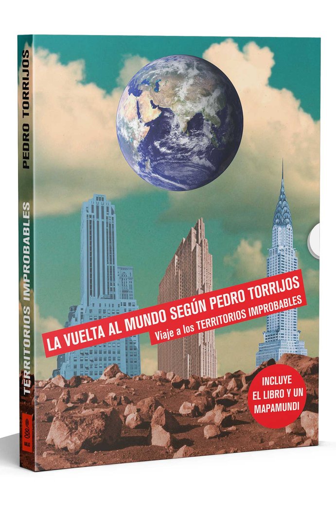 ESTUCHE TERRITORIOS IMPROBABLES: LIBRO + MAPAMUNDI DESPLEGABLE, de TORRIJOS, PEDRO | portada del libro