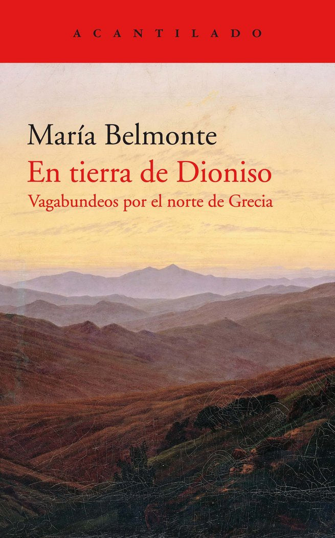 En tierra de Dioniso, de Belmonte Barrenechea, María | portada del libro