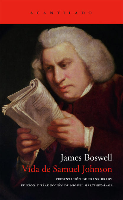 VIDA DE SAMUEL JOHNSON, de BOSWELL, JAMES | portada del libro
