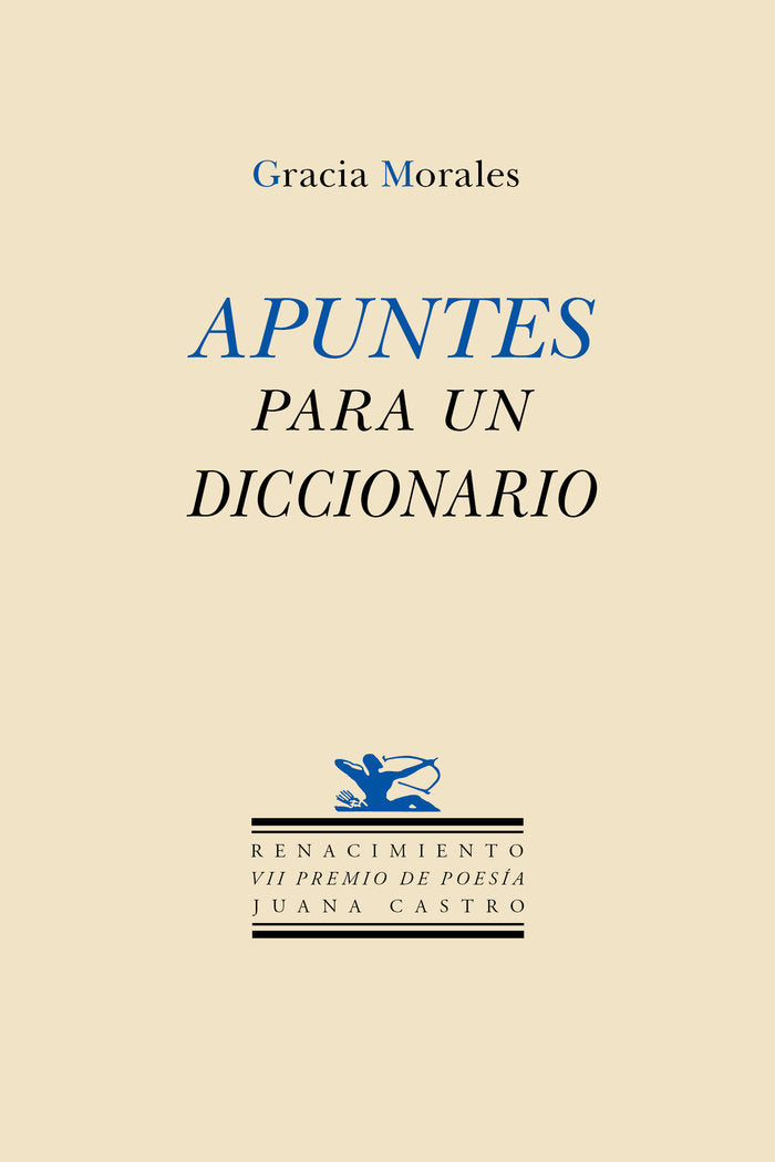 Apuntes para un diccionario, de Morales, Gracia | portada del libro