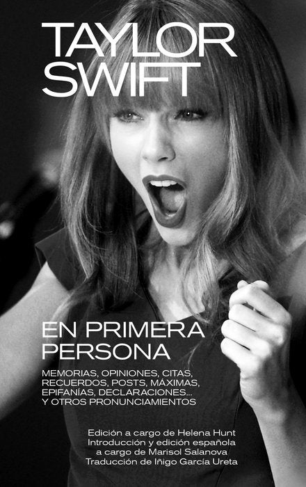 TAYLOR SWIFT EN PRIMERA PERSONA, de HUNT,HELENA | portada del libro