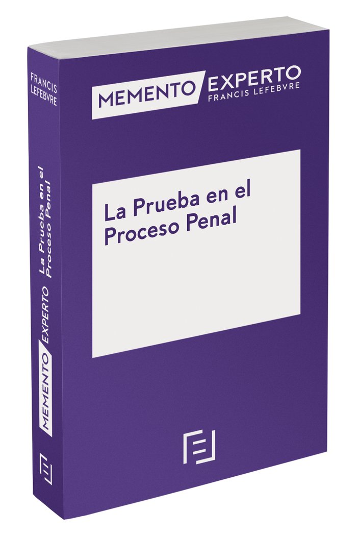 Memento Experto La Prueba en el Proceso Penal, de Lefebvre-El Derecho | portada del libro
