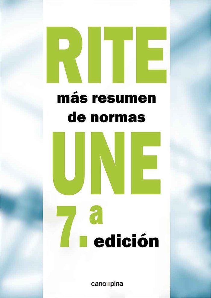RITE + RESUMEN NORMAS UNE 7ª ED., de AAVV | portada del libro