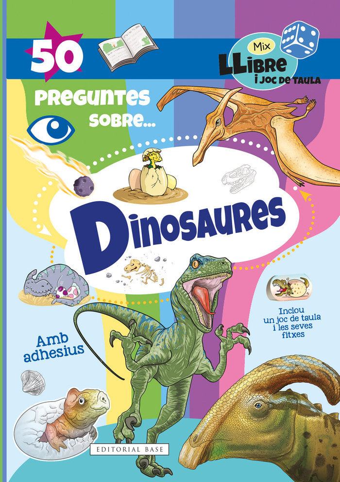 50 preguntes sobre... Dinosaures | portada del libro